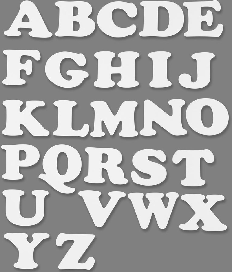 Letter Cut Outs - Free Printable Templates