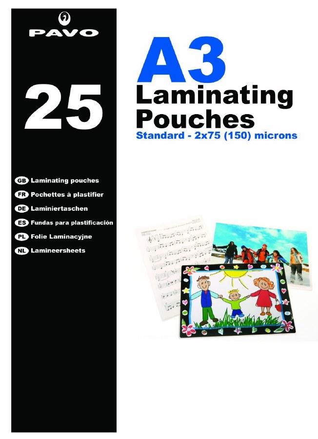 A3 Laminating Sheets 150g Evans Educational Ltd.