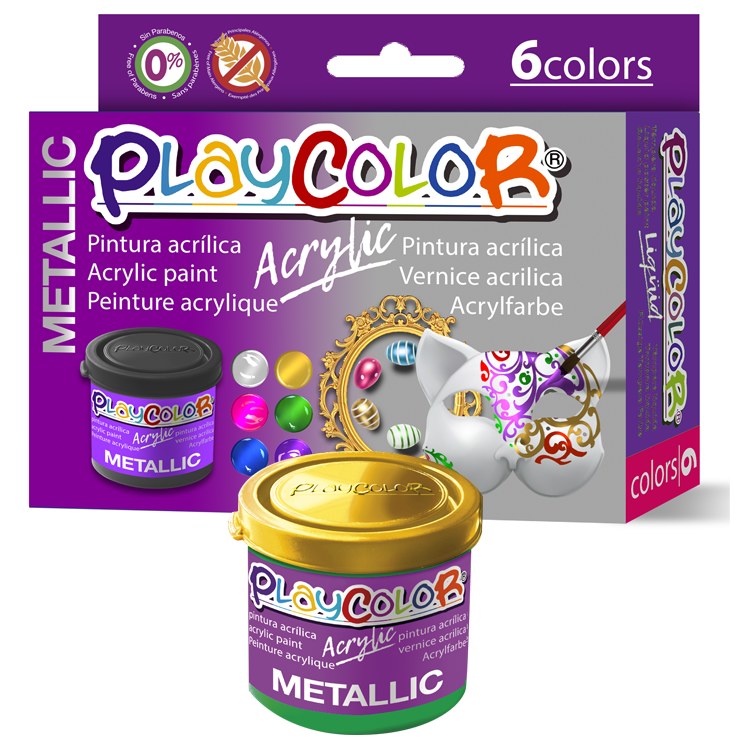 Acrylic Metallic Paint Set Evans Educational Ltd.