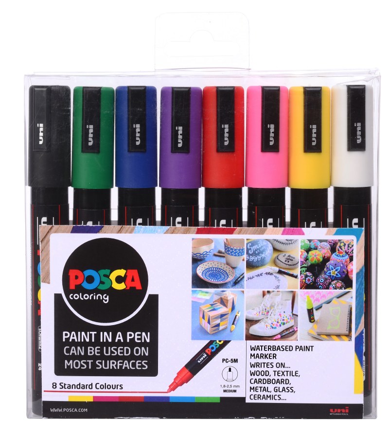 Posca Markers set 8 Evans Educational Ltd.