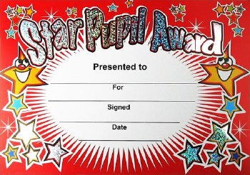 Award Certificate - Star Pupil