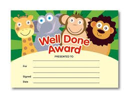 Award Certs - Well Done  (20)