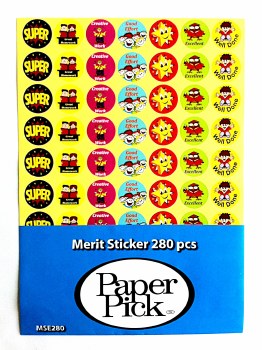 Merit Stickers - English