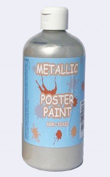 Poster Paint - Silver (500ml)