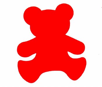 Bear Wall Decoration - Red