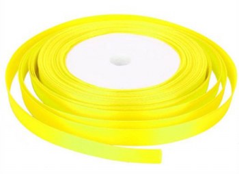 Satin Ribbon 12mm Yellow