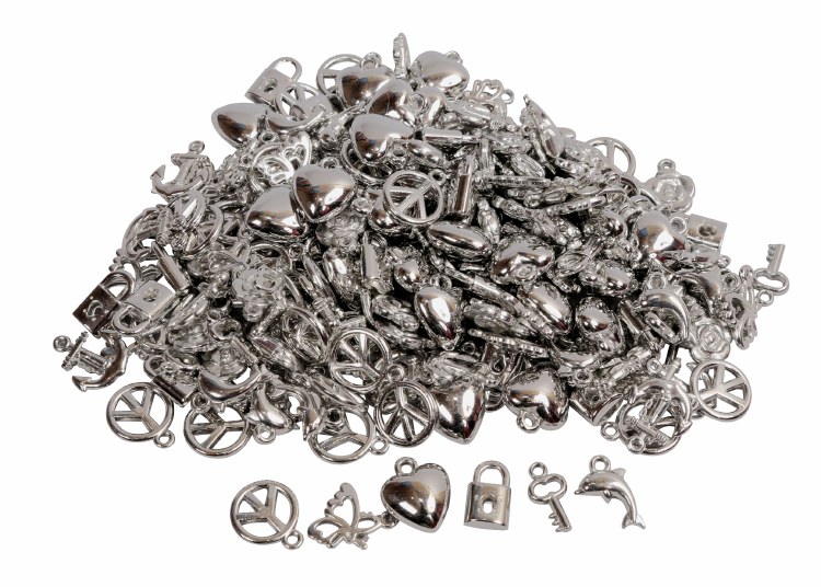 Silver Charm Beads (200)