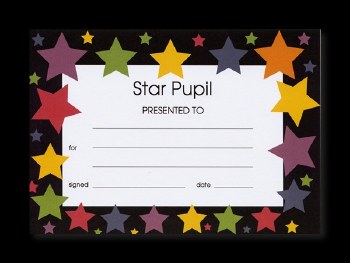 Star Pupil Certificates 20