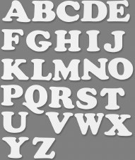 Alphabet Letter Cut Outs