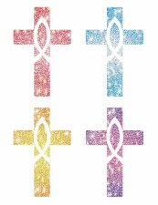 Religious Stickers - Cross