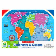 Continents & Ocean Puzzle