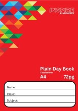 NEW A4 Plain Day Book 72 page