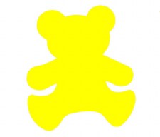 Bear Wall Decoration - Yellow