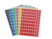Rectangle Ast Colour Stickers