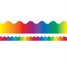 Scalloped Trim - Rainbow