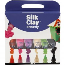 Silk Clay 3D x 6 Colour Set
