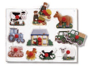 Big Peg Puzzles Farm