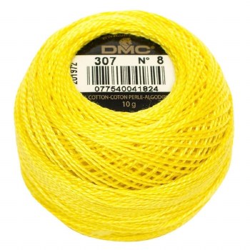 DMC Pearl Cotton 307 Lemon