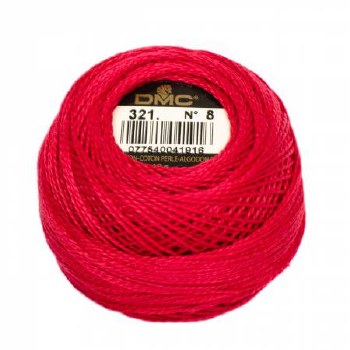 DMC Pearl Cotton 321 Red