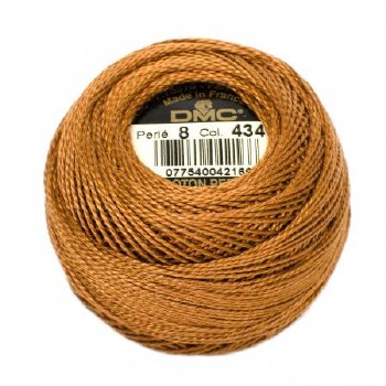DMC Pearl Cotton 434 Lt Brown