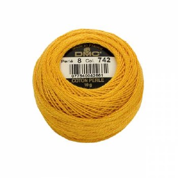 DMC Pearl Cotton 742 Lt Tanger