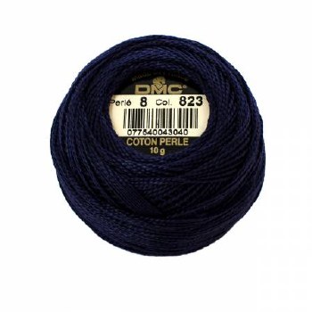 DMC Pearl Cotton 823 Dark Navy