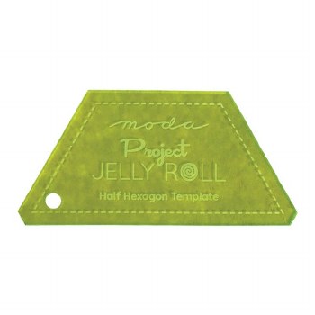 Jelly Roll Half Hexie Ruler