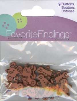 Buttons - Gingerbread Cookie