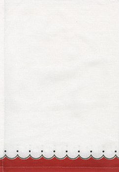 Towel Christmas Border Red