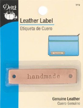 Leather Label Handmade Rectang