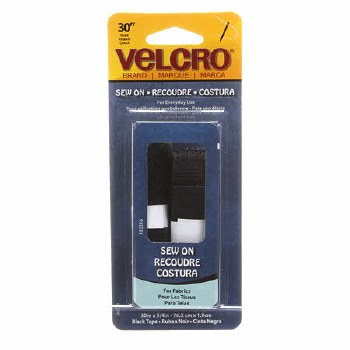 Velcro 3/4" Black x 30"