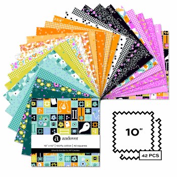 Ghostly Garden 10 inch Squares