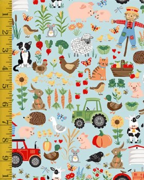 Fun on the Farm Friends Blue