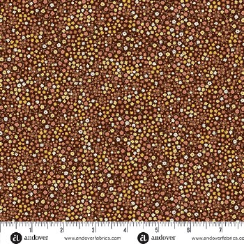 Hello Autumn Blooms Brown