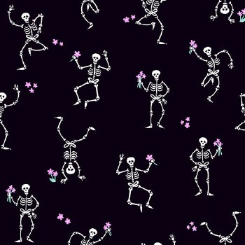 Ghostly Garden Skeleton Black