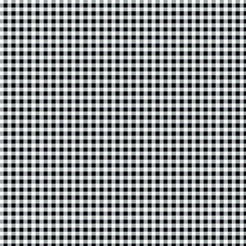 Ghostly Garden Gingham Black