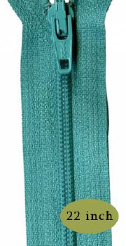 Zipper 22" Tahiti Teal