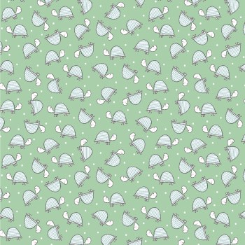 Doodle Baby Turtle Love Mint