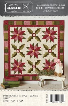 Poinsetties and Holly Quilt