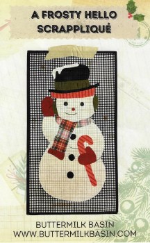 A Frosty Hello Scrapplique
