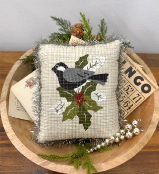 Scrapplique Chickadee Pillow