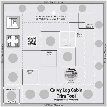 Ruler Curvy Log Cabin 8 Inch