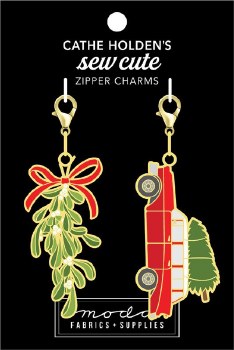 Zipper Charms Mistletoe