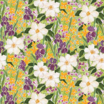 Mardi Gras Floral Olive