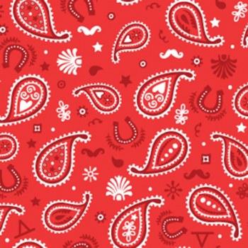 Howdy Pard'Ner Bandana Red