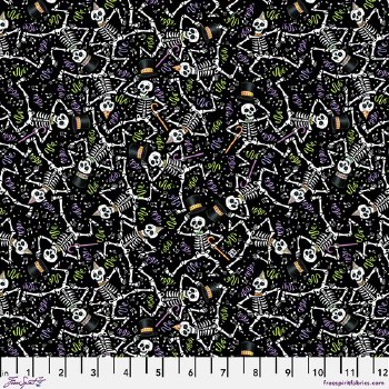 Spooky Cute Skeletons Black