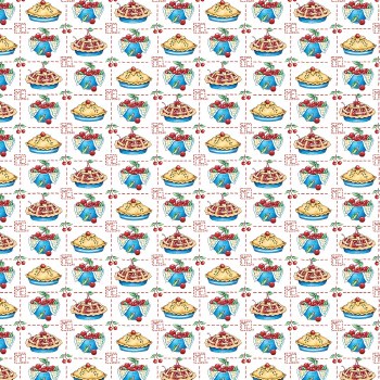 Happy Birthday America Cherry Pie White