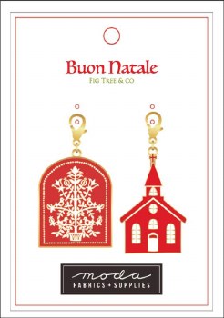 Tree & Church Zipper Pull