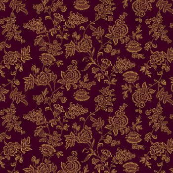 Scrap Basket Lg Floral Eggplan