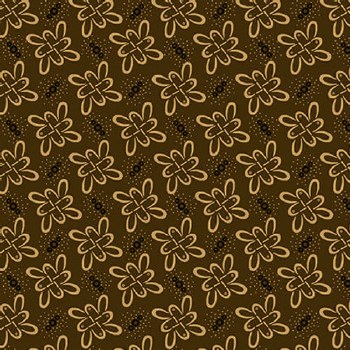 Scrap Basket Petals Brown